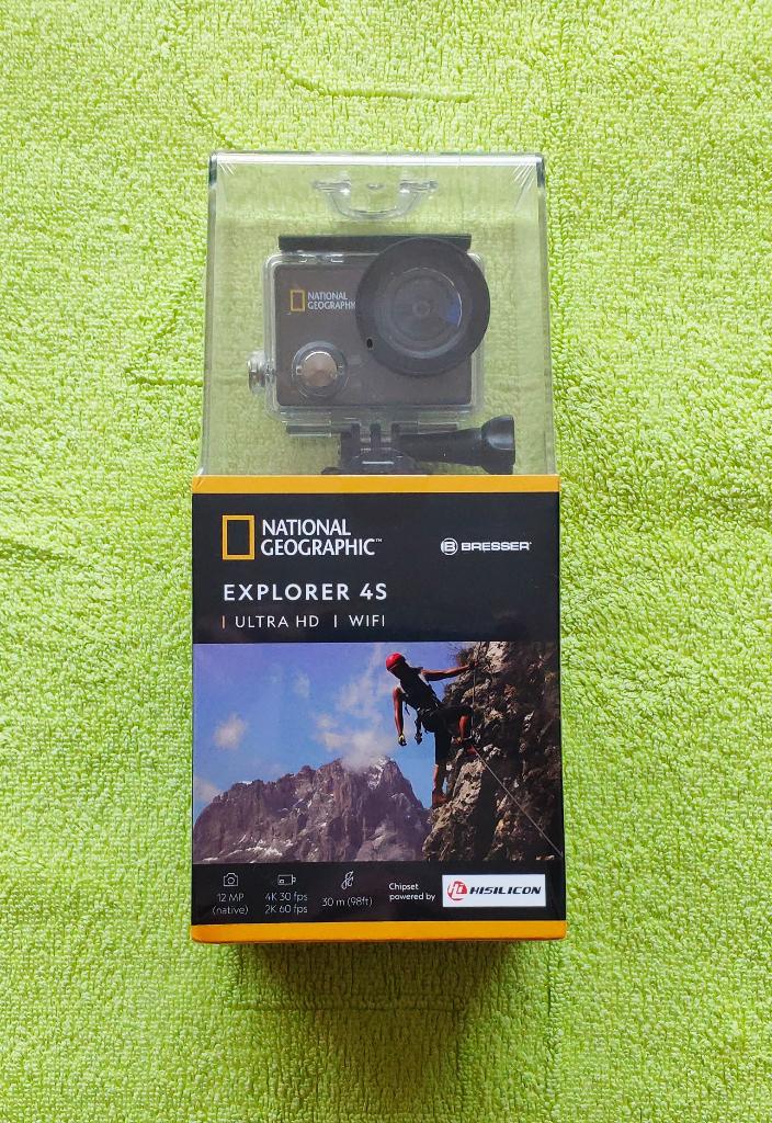 National Geographic Actioncam Explorer 4S- 4K Ultra HD Nieuw, Ophalen of Verzenden, Nieuw, Overige merken