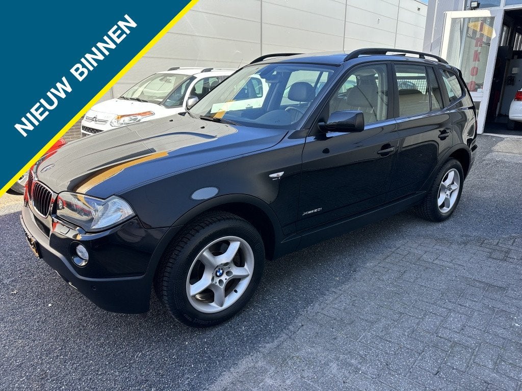 BMW X3 2.0i High Executive (bj 2009), Auto's, 150 pk, Zwart, Bedrijf, Handgeschakeld