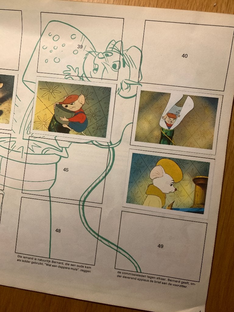 Plaatjesalbum De Reddertjes 1977 Walt Disney - niet compleet, Boeken, Ophalen of Verzenden, Gelezen, Plaatjesalbum