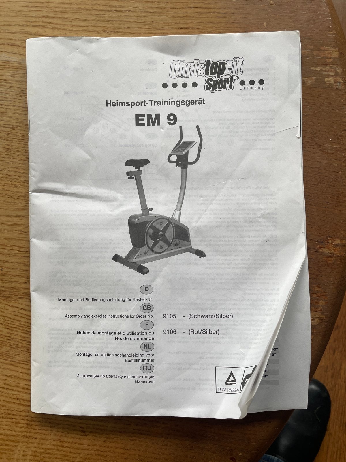 Christopeit Sport EM 9 Hometrainer - Zo goed als nieuw, Sport en Fitness, Fitnessapparatuur, Ophalen, Zo goed als nieuw, Metaal
