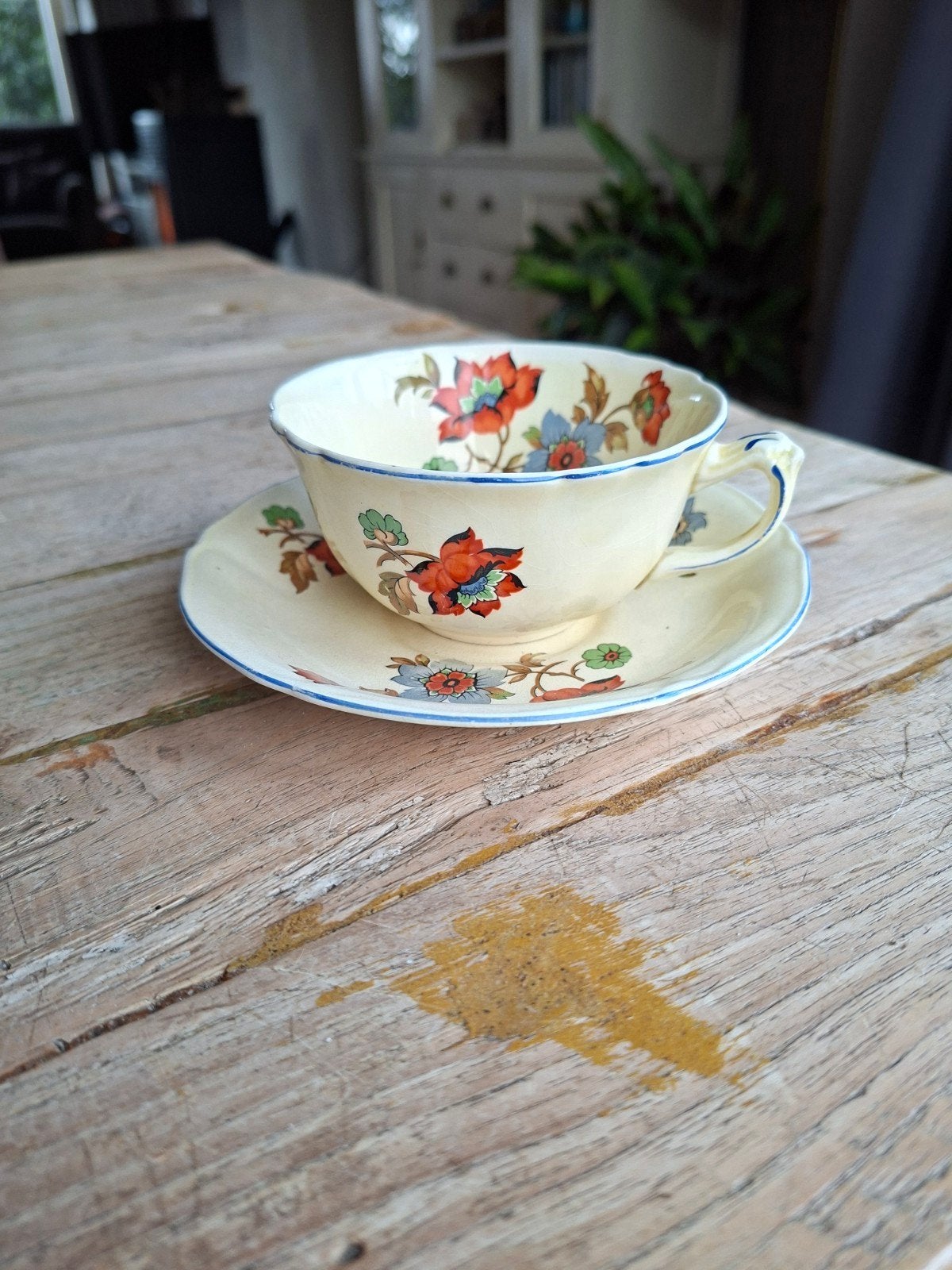 Royal Venton Ware Kop en Schotel Art Deco, Antiek en Kunst, Ophalen of Verzenden