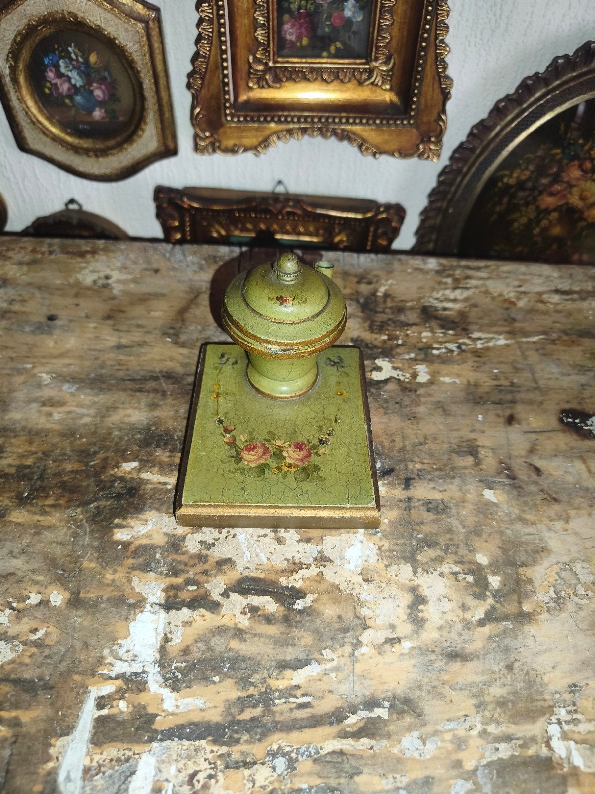 Florentijns Italiaans inktstel inkt stel N3 * schapenweide*, Antiek en Kunst, Curiosa en Brocante, Ophalen of Verzenden