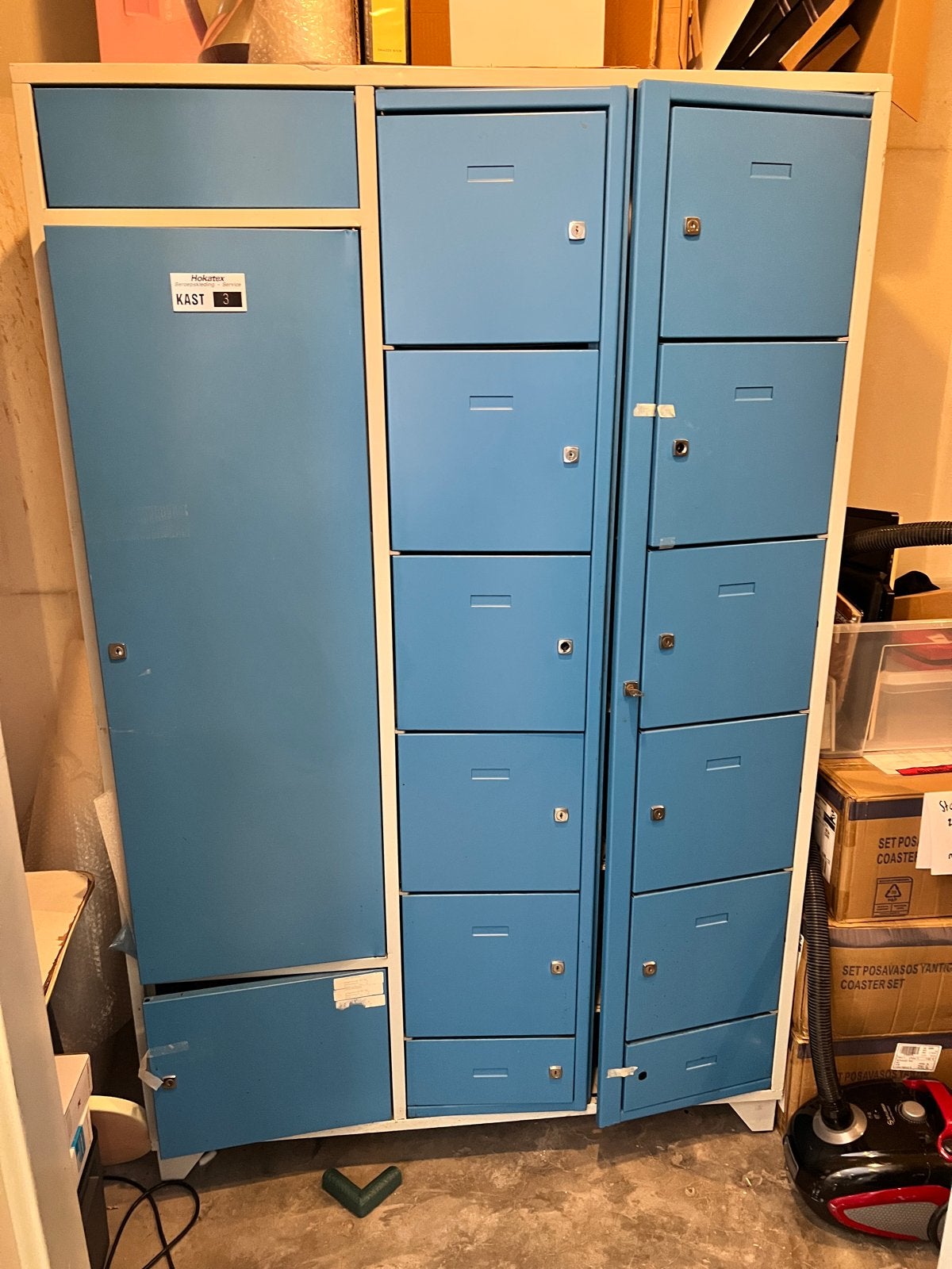 Hokatex locker kast metaal, Ophalen, Gebruikt