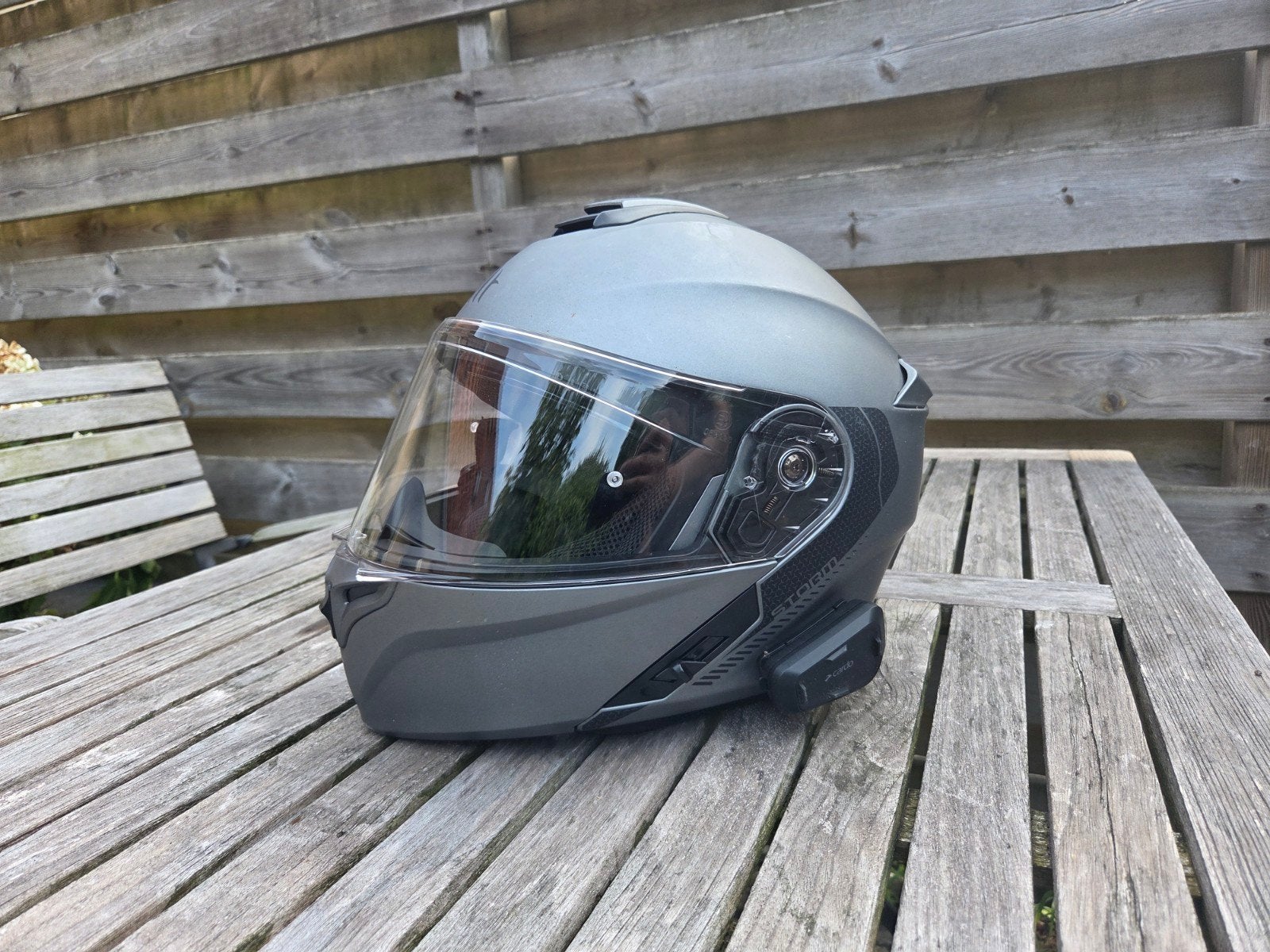 MT Helmets Storm integraalhelm met Cardo communicatiesysteem, Overige merken, Dames, Ophalen of Verzenden, Integraalhelm