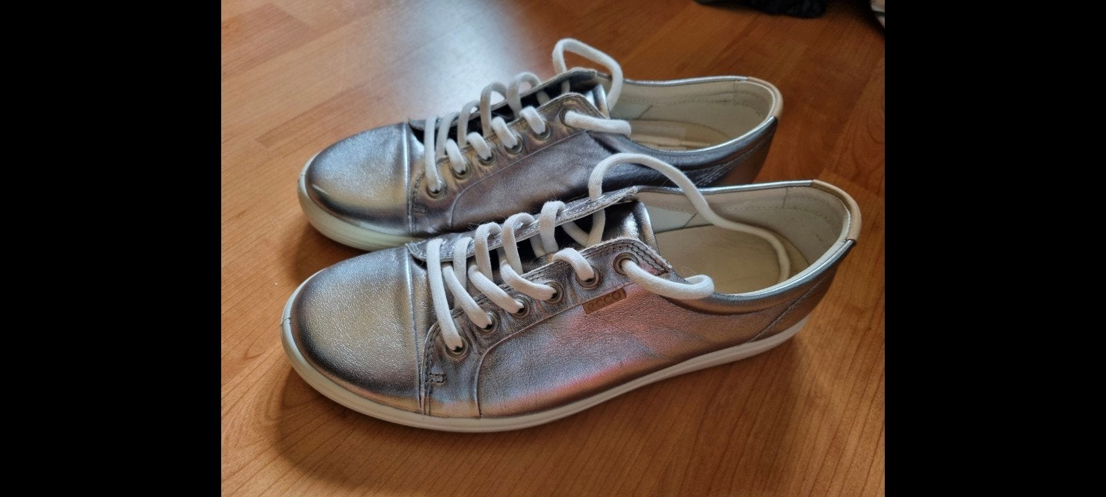 ECCO sneakers zilverkleurig, maat 41, Ophalen, Overige kleuren, ECCO, Sneakers of Gympen