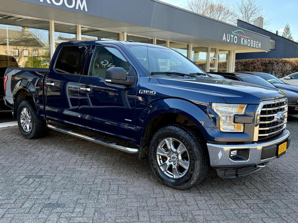 Ford USA F150 3.5 V6 Ecoboost SuperCrew MARGE! Camera, Clima, Gebruikt, Euro 6, Blauw, F-150