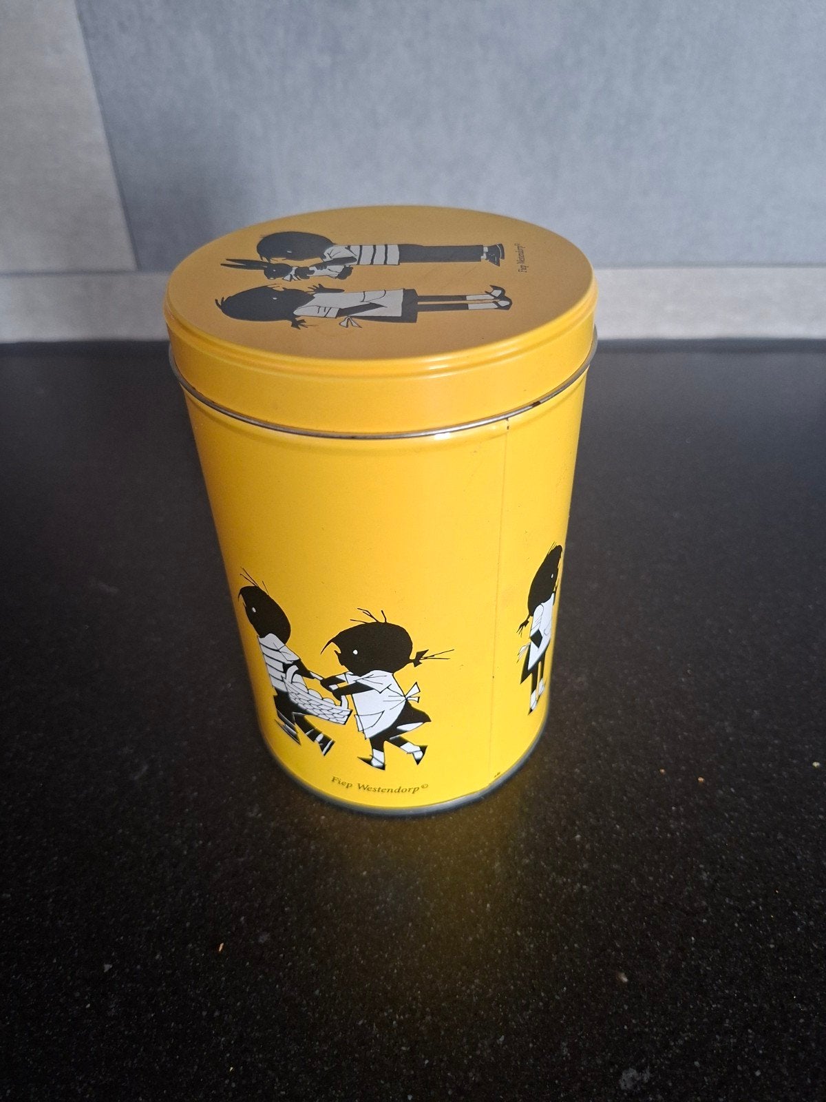Vintage Jip en Janneke voorraadbus geel Fiep Westendorp, Ophalen of Verzenden