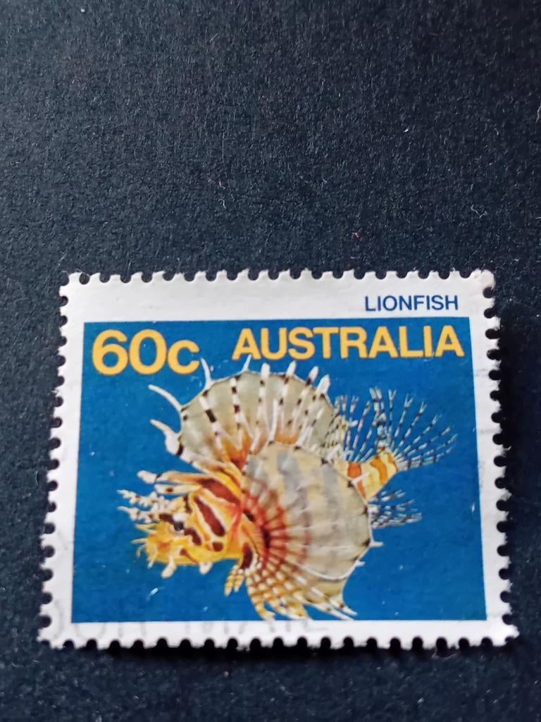 Postzegel Australië 60c Lionfish, Ophalen of Verzenden