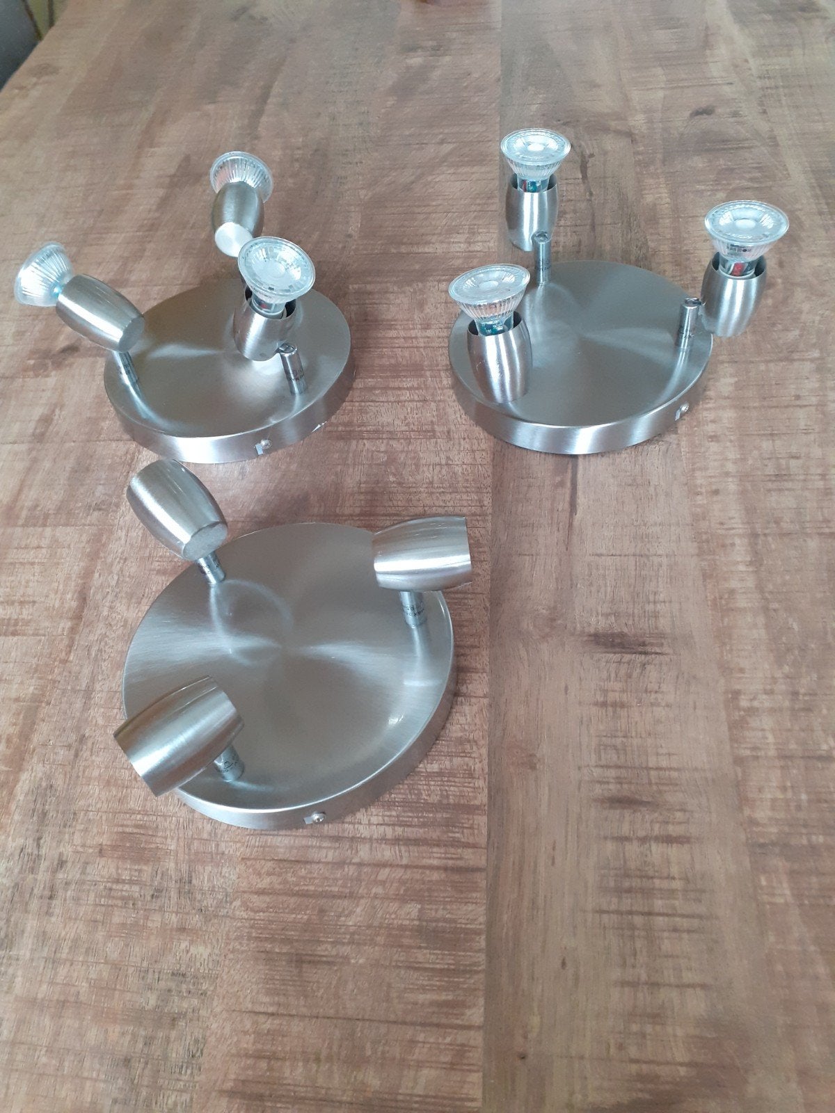 2 plafonnières/ spotjes Gamma., Ophalen, Zo goed als nieuw, Metaal, 19 cm