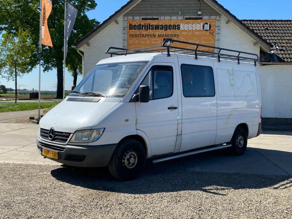Mercedes-Benz Sprinter 211 CDI 2.2 CDi L2H1 Dubbel Cabine Ai, Auto's, 1940 kg, Gebruikt, 4 cilinders, Wit