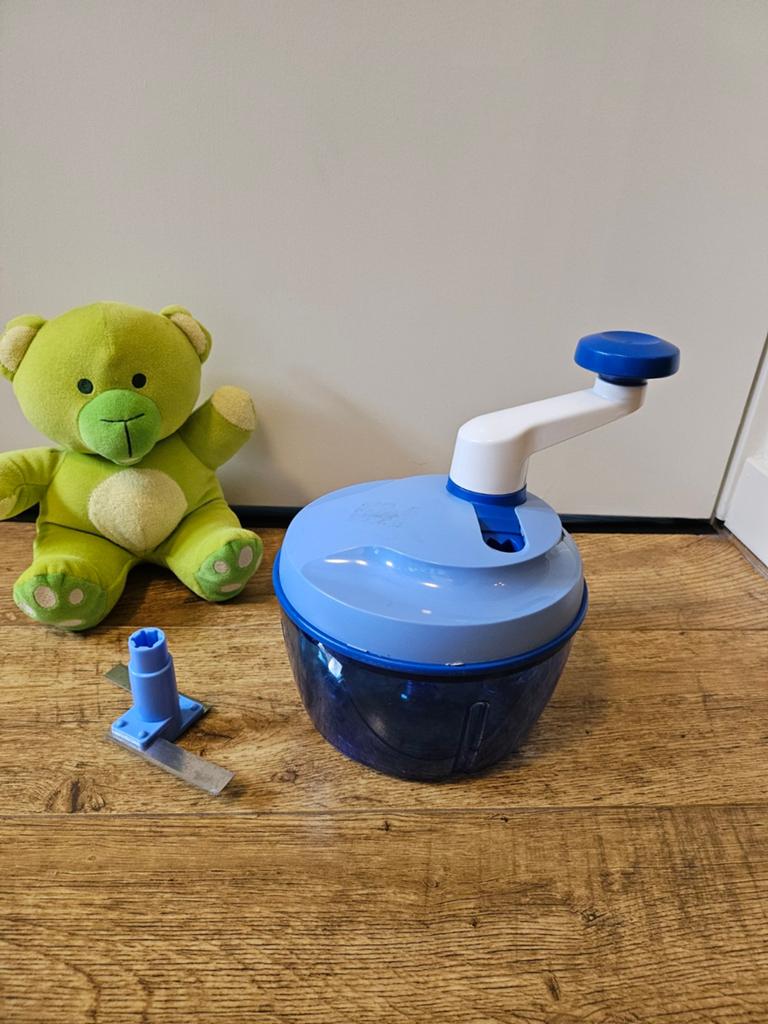 6.) Tupperware blauwe quickchef, Ophalen of Verzenden, Gebruikt, Blauw, Overige typen