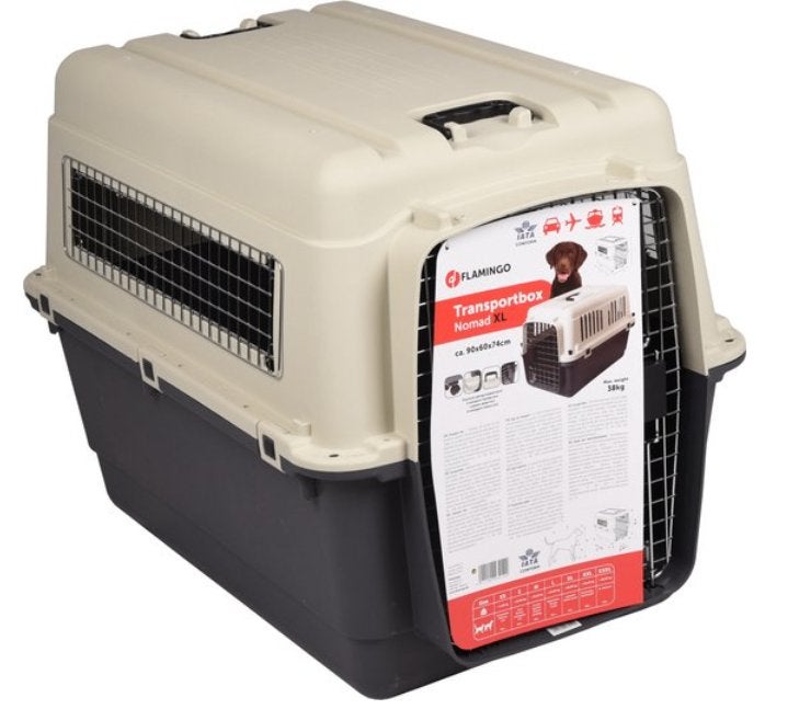 Flamingo Nomad Hondentransportbox (XL) met Wielen – IATA, Ophalen, Nieuw