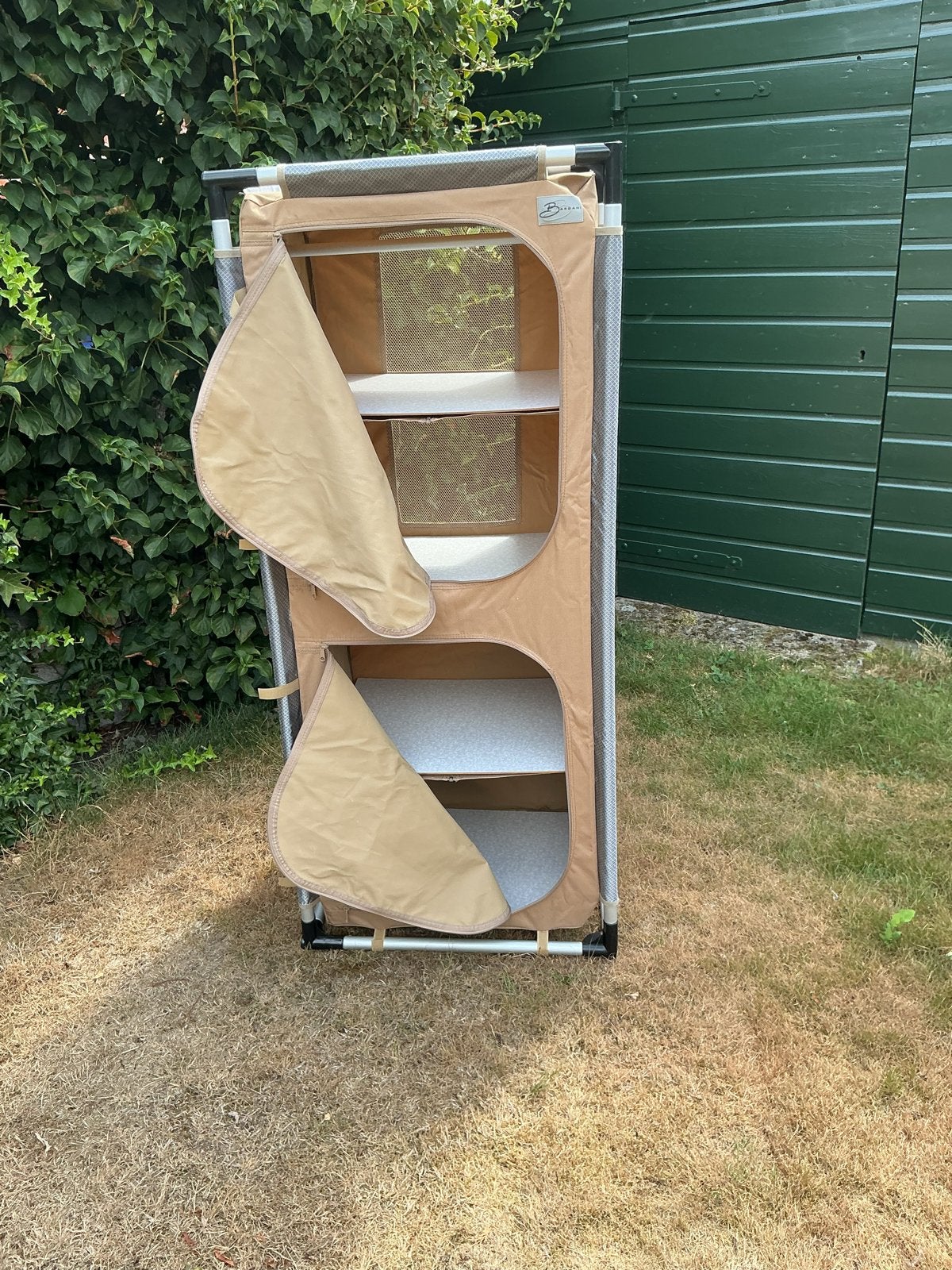 Kampeerkast Bardani met 4 schappen - Zo goed als nieuw, Caravans en Kamperen, Ophalen, Zo goed als nieuw