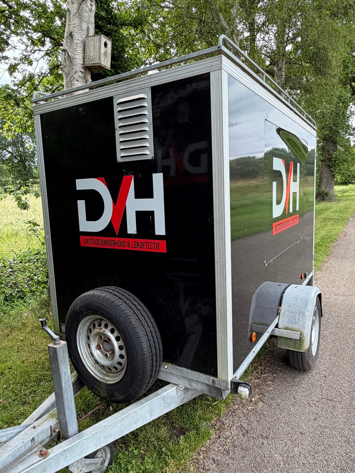 Professionele stoomhogedruk  in aanhanger, Ophalen