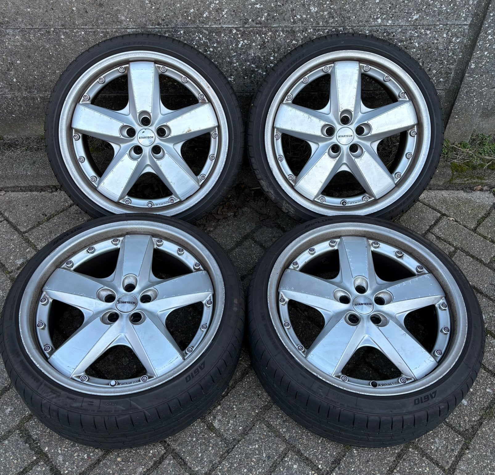 19” Startech Monostar IV velgen - 225/35 ZR19 zomerbanden, Ophalen, 19 inch, Zomerbanden, 225 mm