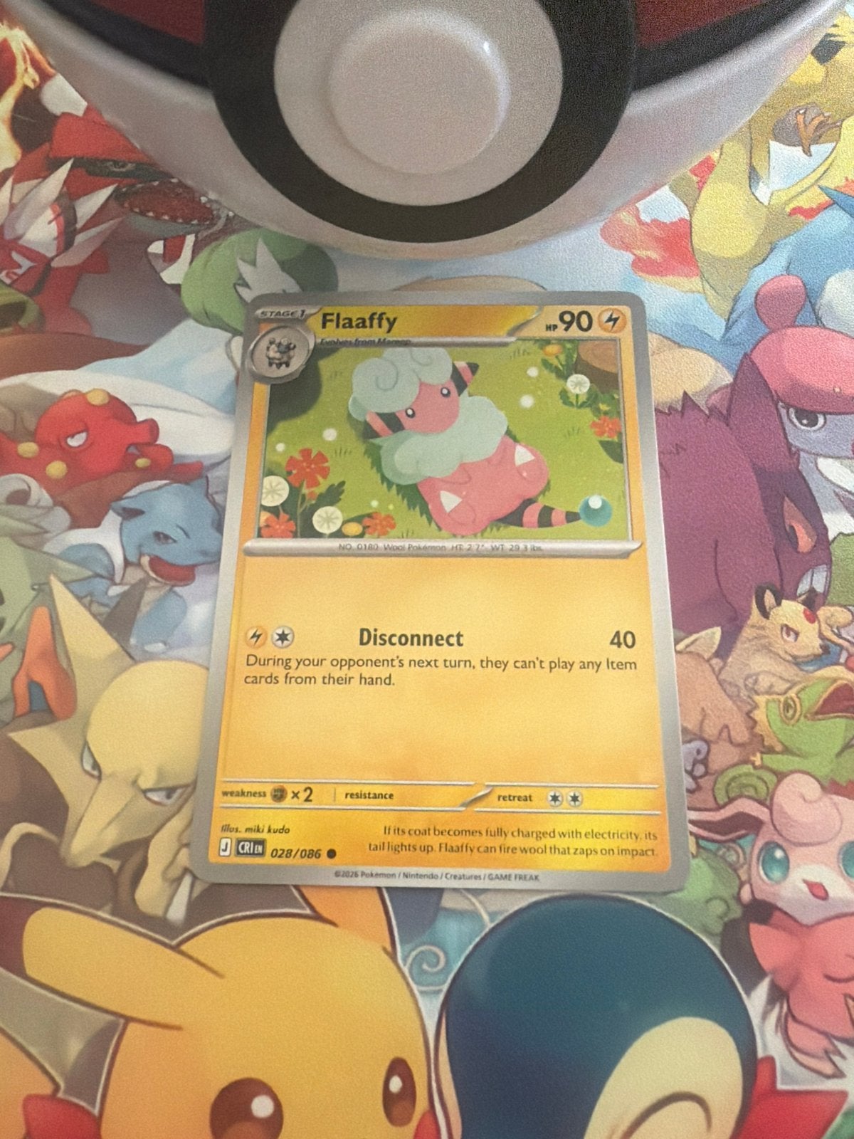 Flaaffy 018/086 Pokémon kaart - Chaos Rising, Ophalen of Verzenden, Zo goed als nieuw, Losse kaart