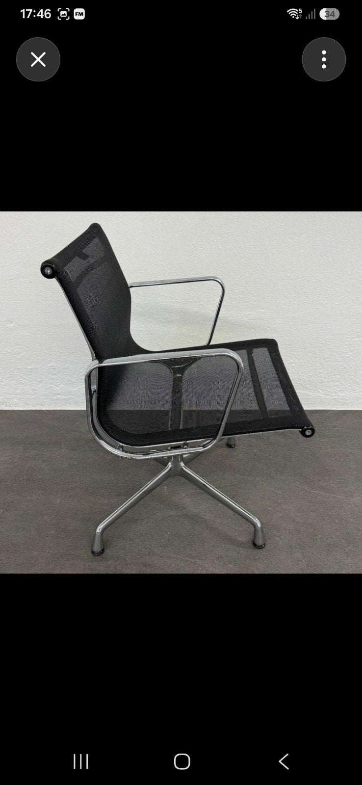 Vitra Charles Eames EA 108 bureaustoel, Zwart, Ophalen of Verzenden, Zo goed als nieuw, Metaal