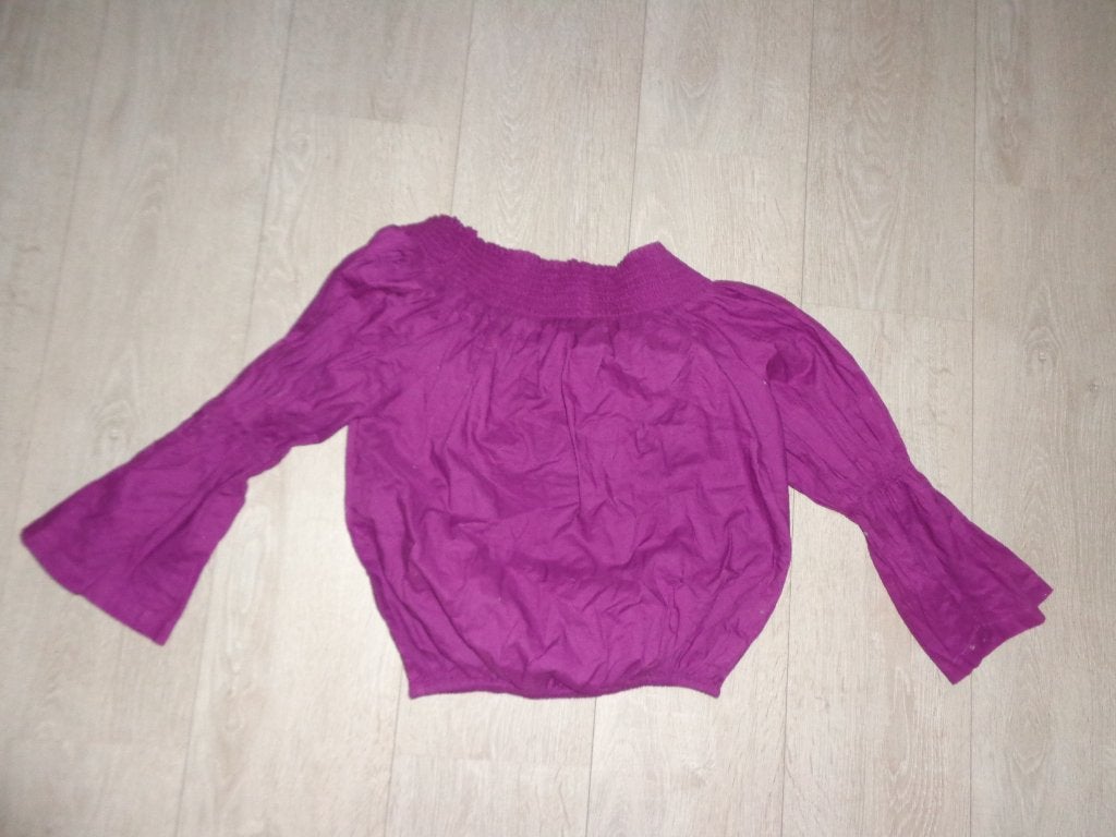 paarse offshoulder tuniek/top van NA-KD, maat 38, Kleding | Dames, Blouses en Tunieken, Ophalen of Verzenden, Zo goed als nieuw