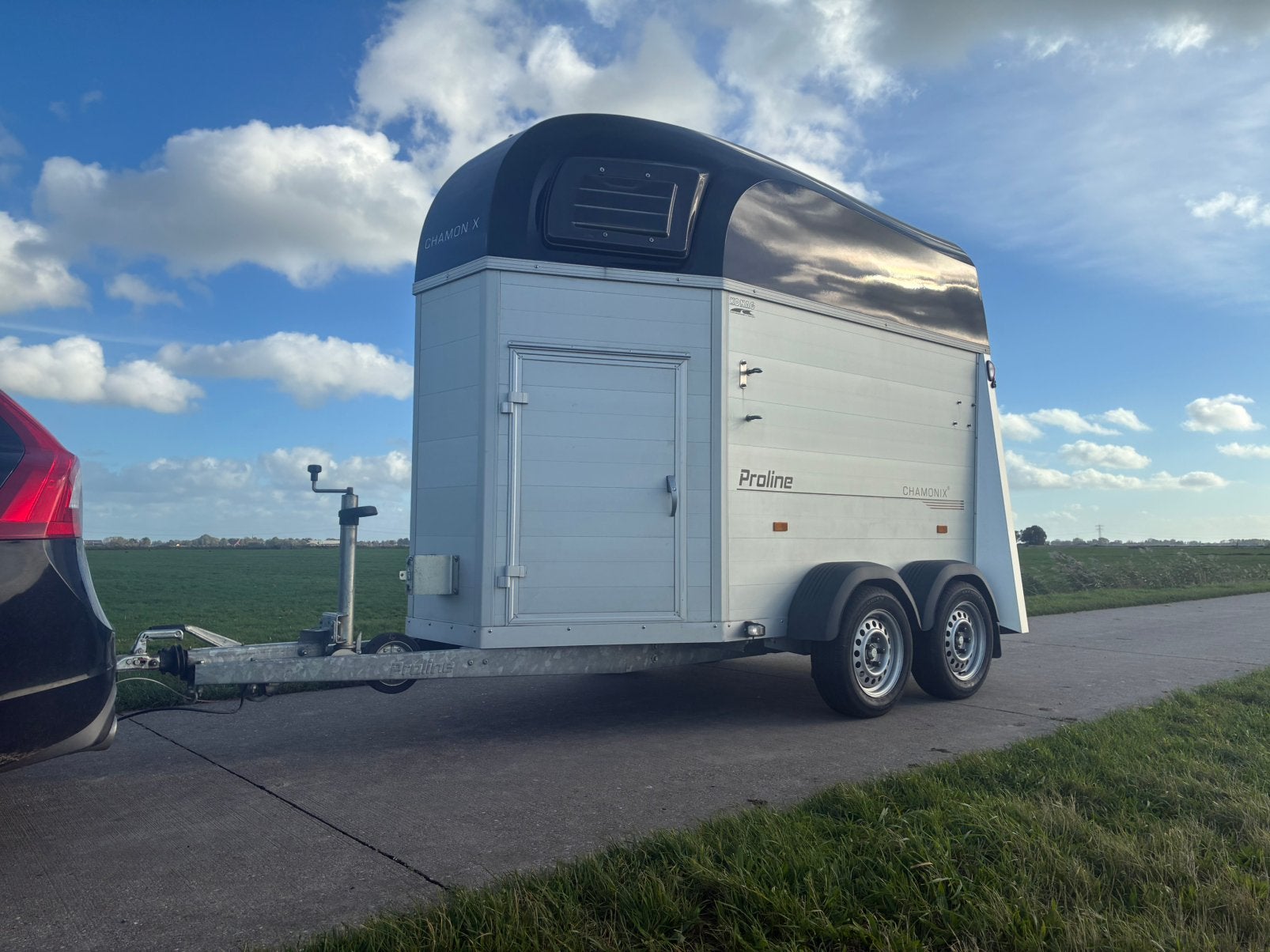 Proline chamonix. 1,5 1.5 paards trailer paardentrailer, Dieren en Toebehoren, Ophalen, Zo goed als nieuw, Aluminium, 1½-paards trailer