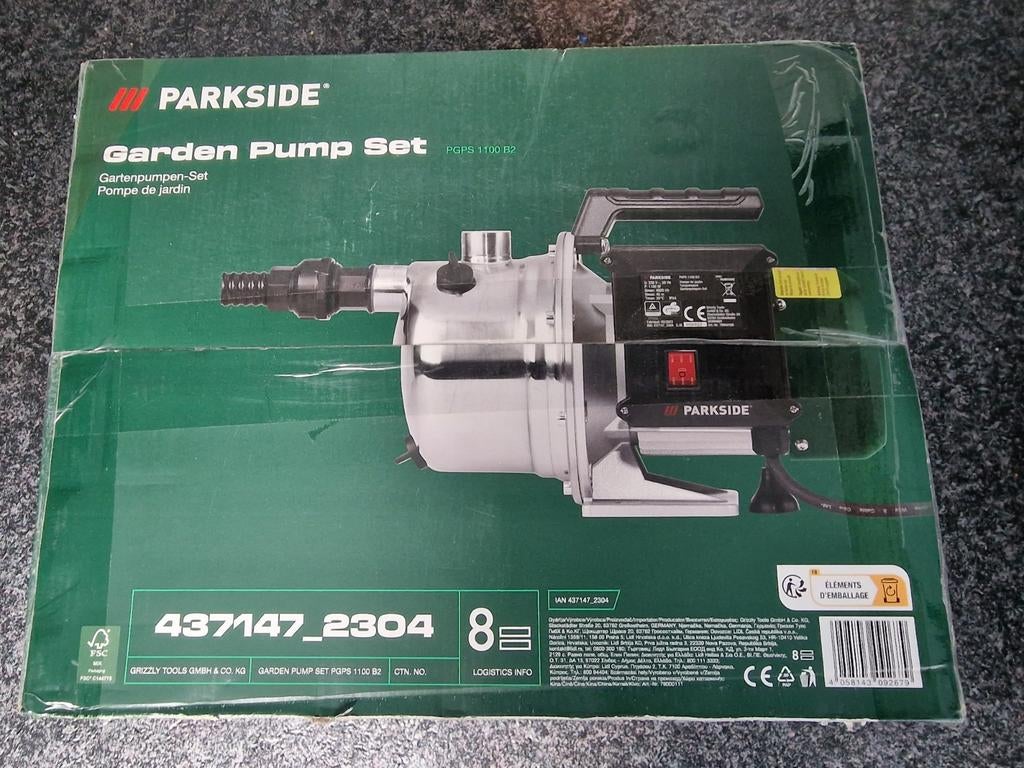 parkside garden pump set beregeningspomp water pomp, Tuin en Terras, Waterpompen, Ophalen, Nieuw, Elektrisch, Beregeningspomp