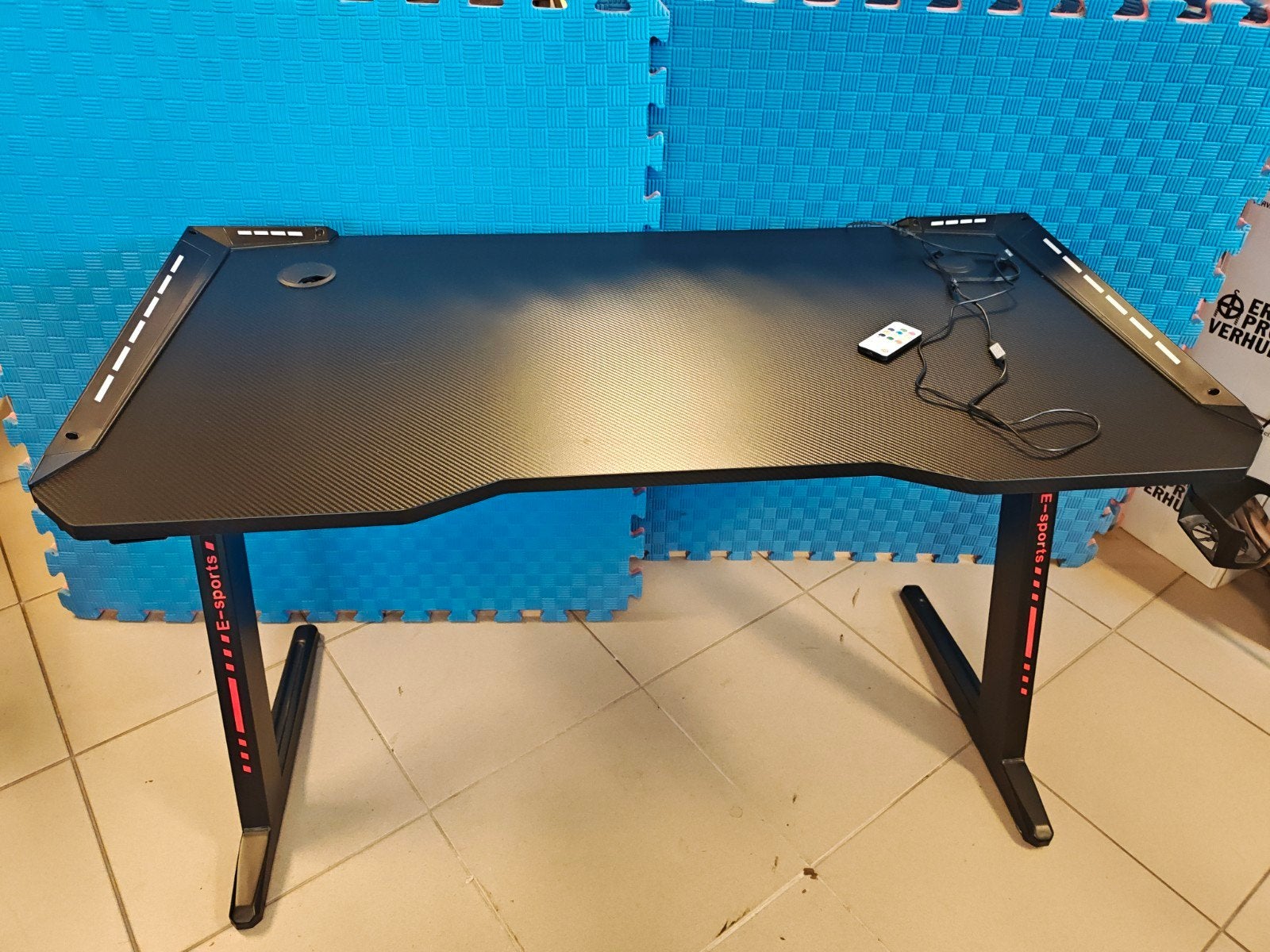 Gameburau met LED verlichting, Huis en Inrichting, Ophalen, 121 cm, Zo goed als nieuw, 61 cm
