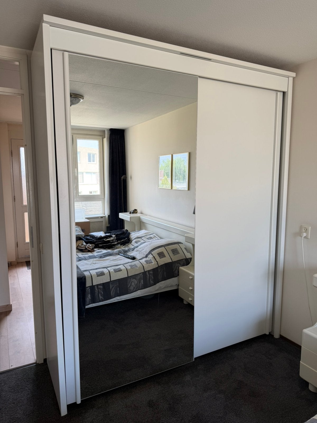 Kledingkast, Huis en Inrichting, Kasten | Kledingkasten, Ophalen of Verzenden, Zo goed als nieuw, 50 tot 75 cm, 200 cm of meer