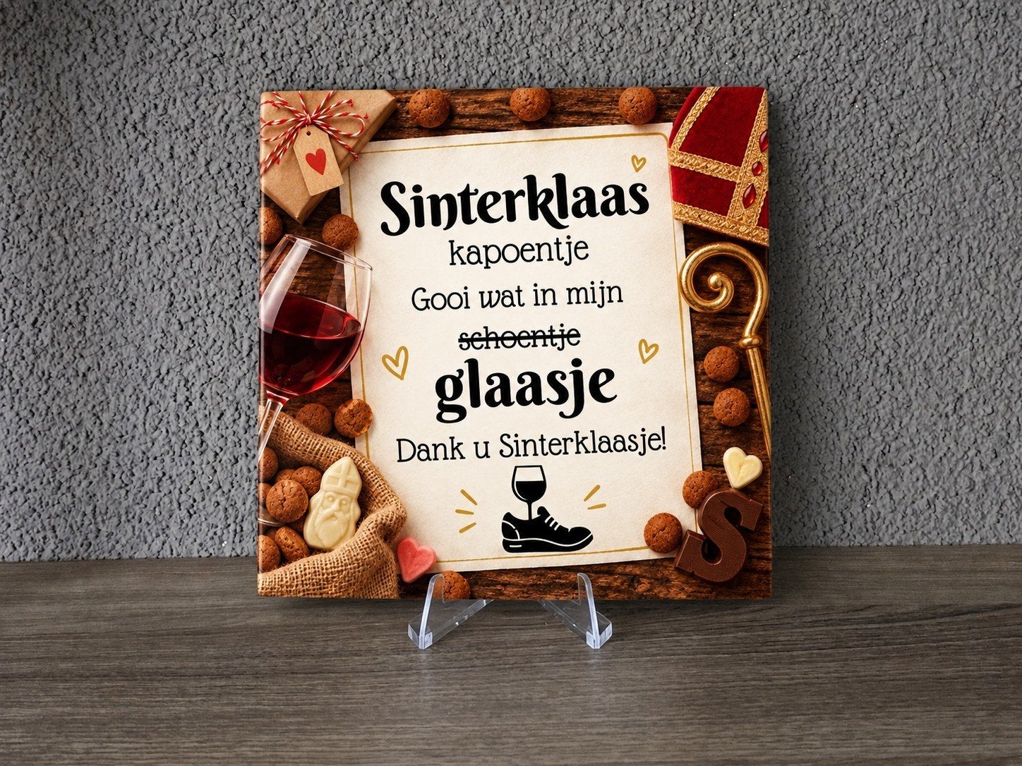 Sinterklaas tegel, Ophalen, Nieuw