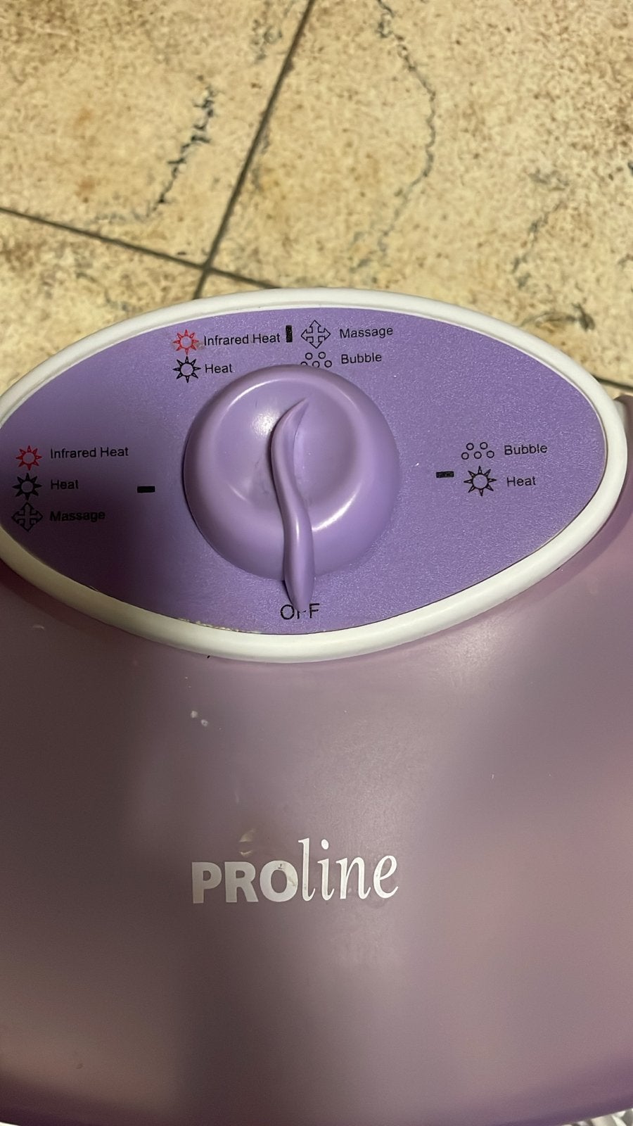 Proline Voetenbad met Infrarood Warmte en Massage, Ophalen, Gebruikt, Hand- en Voetverzorging