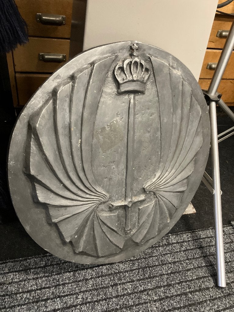 Loden plaquette, Antiek en Kunst, Antiek | Koper en Brons, Ophalen