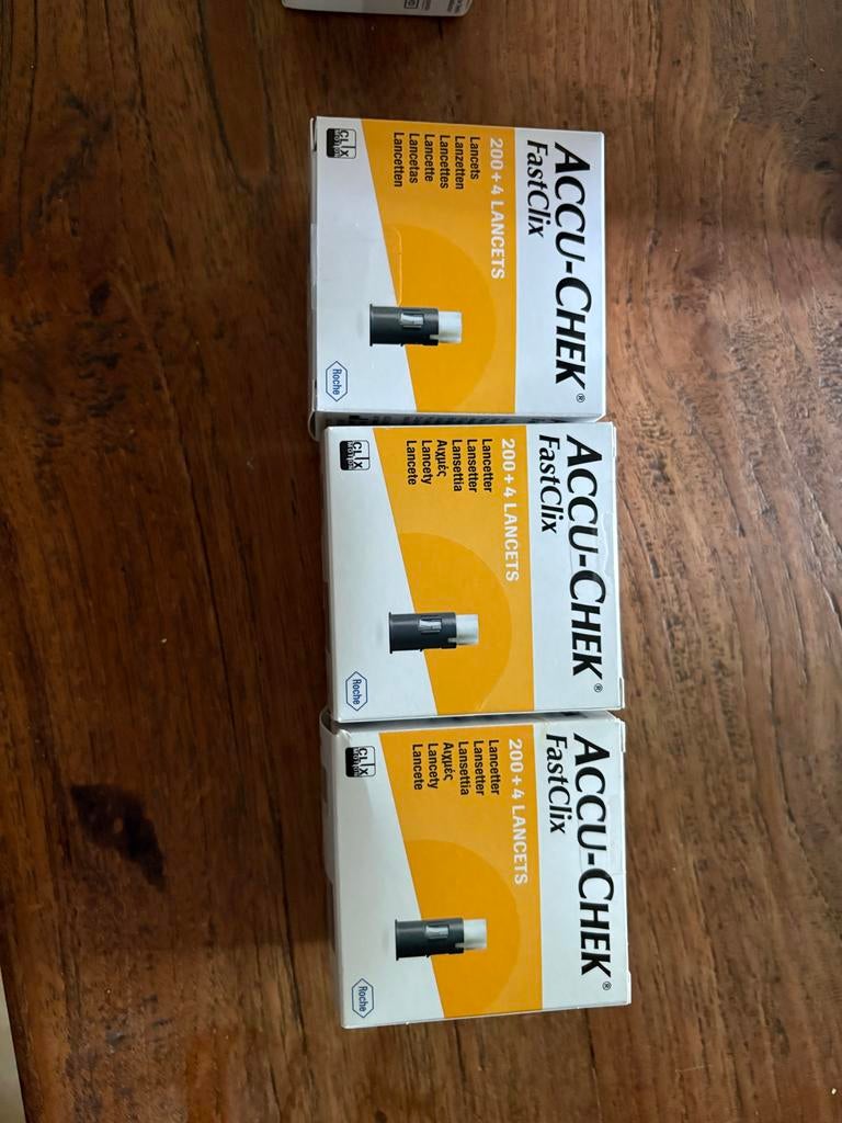Accu-Chek FastClix Lancetten (3x 200+4 stuks), Verzenden, Nieuw, Overige typen