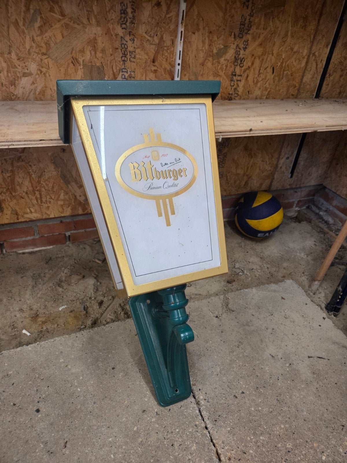 2 mooie Bitburger kroeg lampen, Overige merken, Gebruikt, Meerkleurig, Vintage