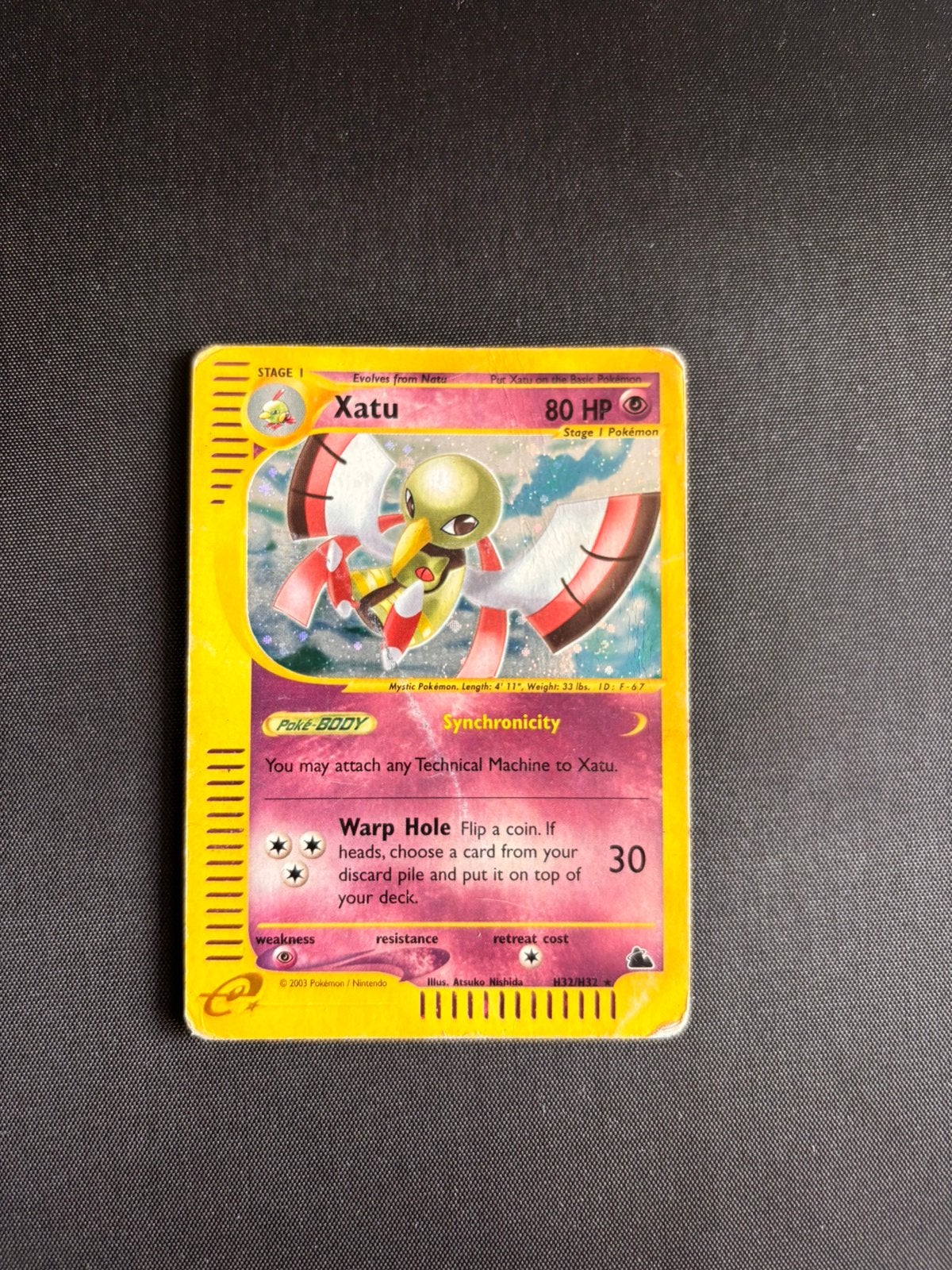 Xatu Skyridge Holo H32, Ophalen of Verzenden, Zo goed als nieuw
