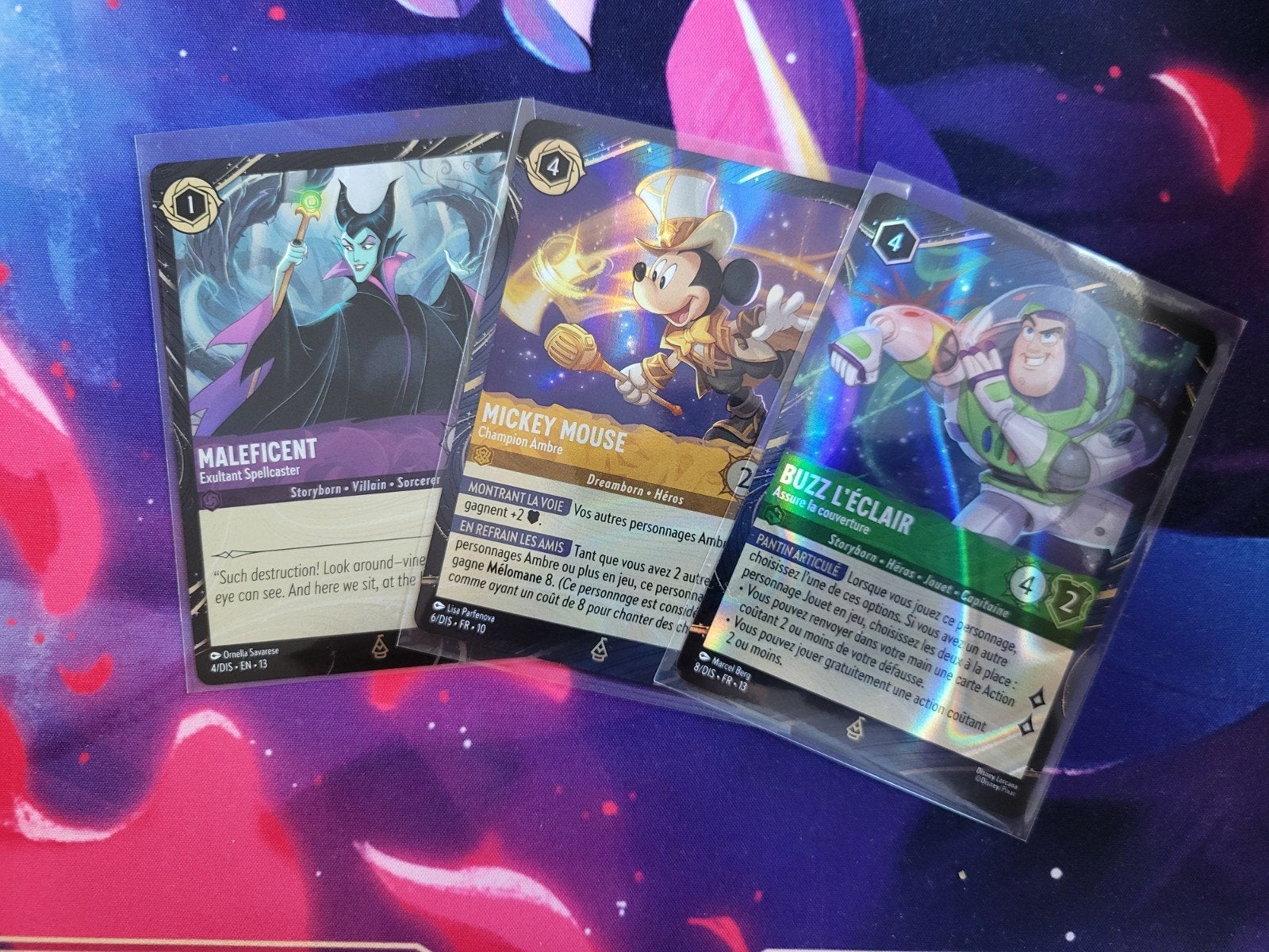 Lorcana - Setje Park Promo's, Ophalen of Verzenden, Zo goed als nieuw, Meerdere kaarten, Foil
