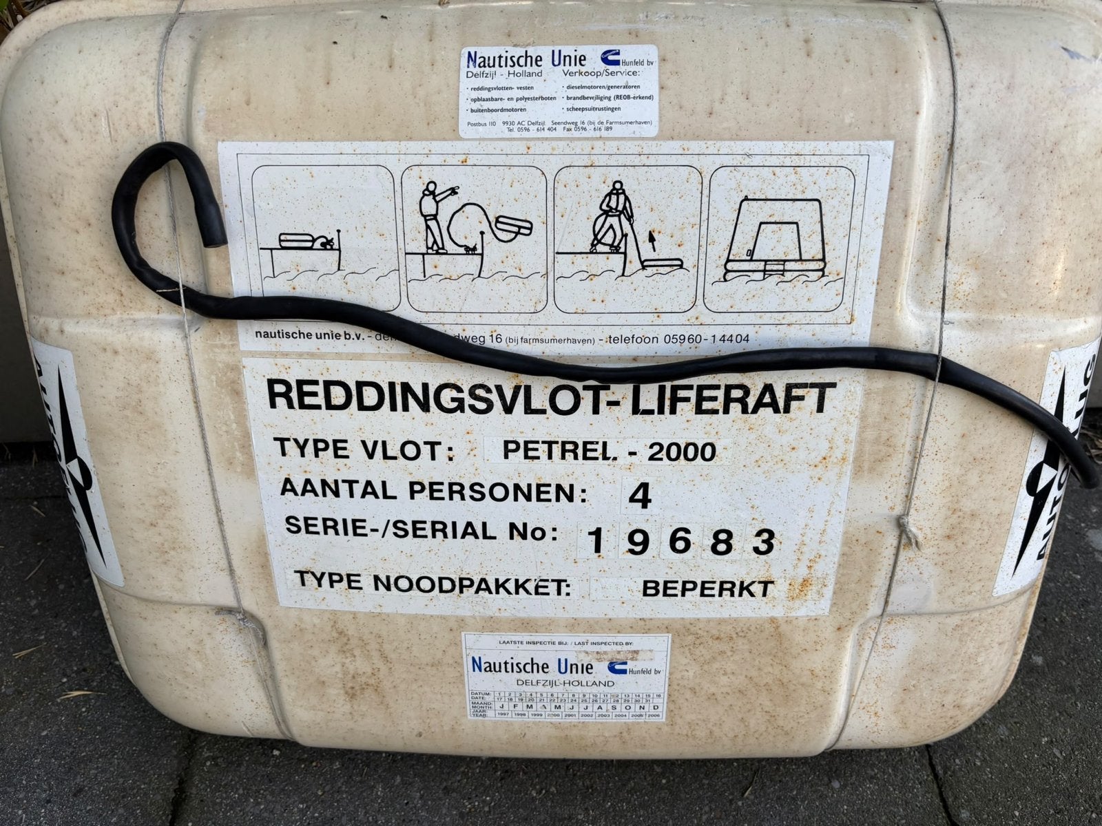 Reddingsvlot - Liferaft Petrel 2000 (4 personen), Ophalen, Gebruikt, Overige typen
