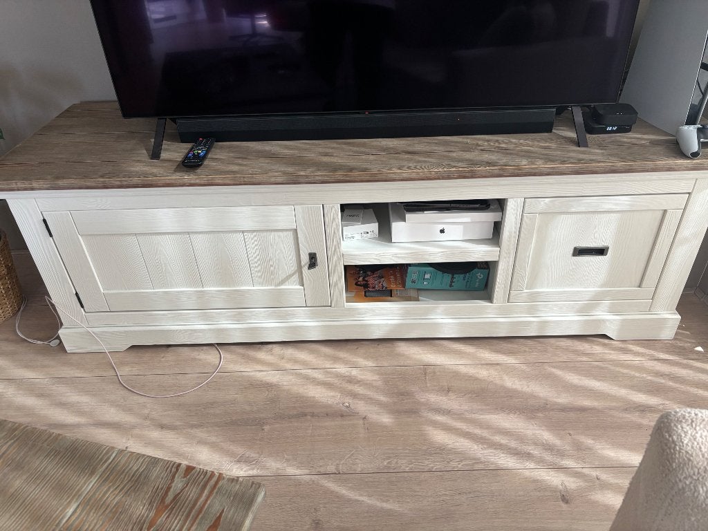 Mooie tv meubel, Ophalen, 150 tot 200 cm, Zo goed als nieuw, Minder dan 100 cm