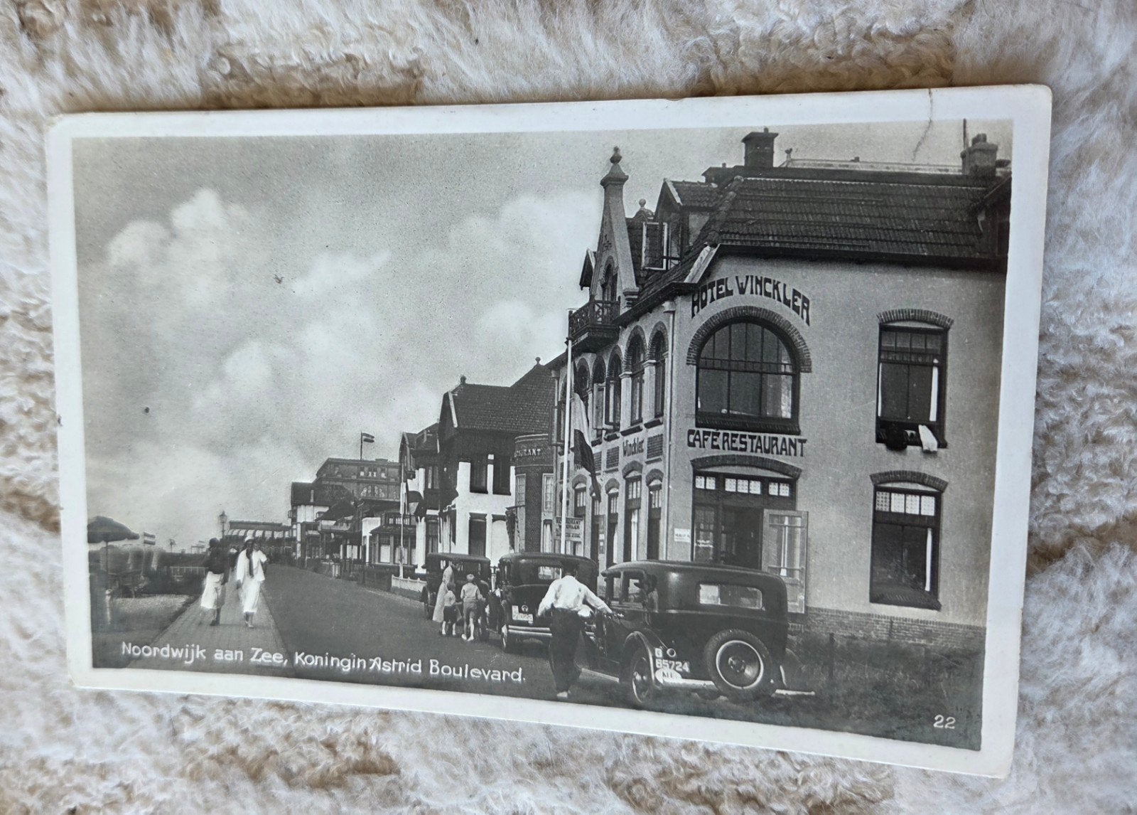 Noordwijk aan Zee - Hotel Winckler, Ophalen of Verzenden, 1920 tot 1940, Gelopen, Zuid-Holland