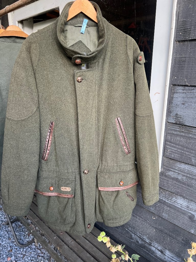 Jas loden Himalaya, Maat 56/58 (XL), Ophalen of Verzenden, Groen, Loden