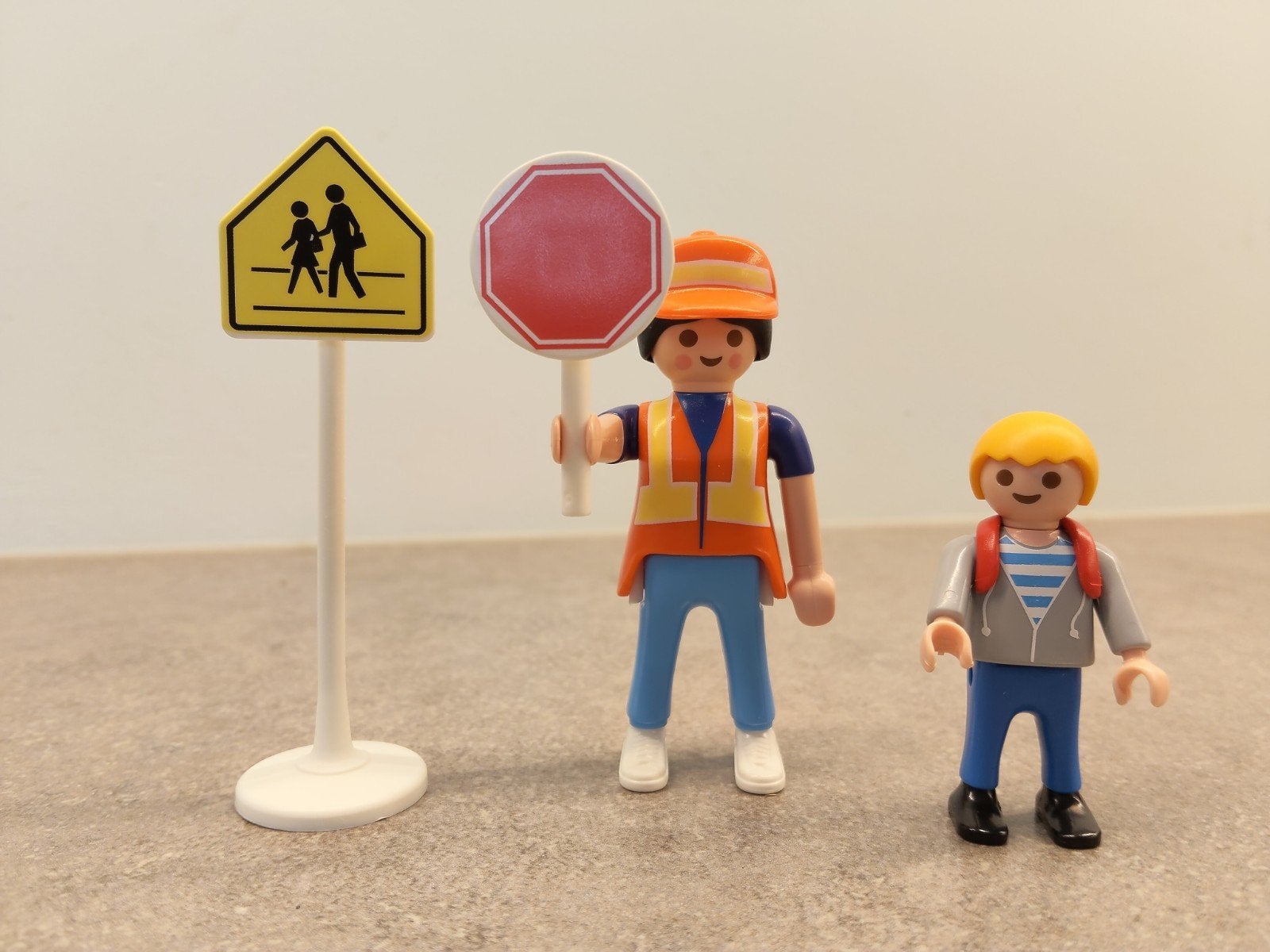 Playmobil Verkeersregelaar met Schoolkind, Ophalen, Zo goed als nieuw