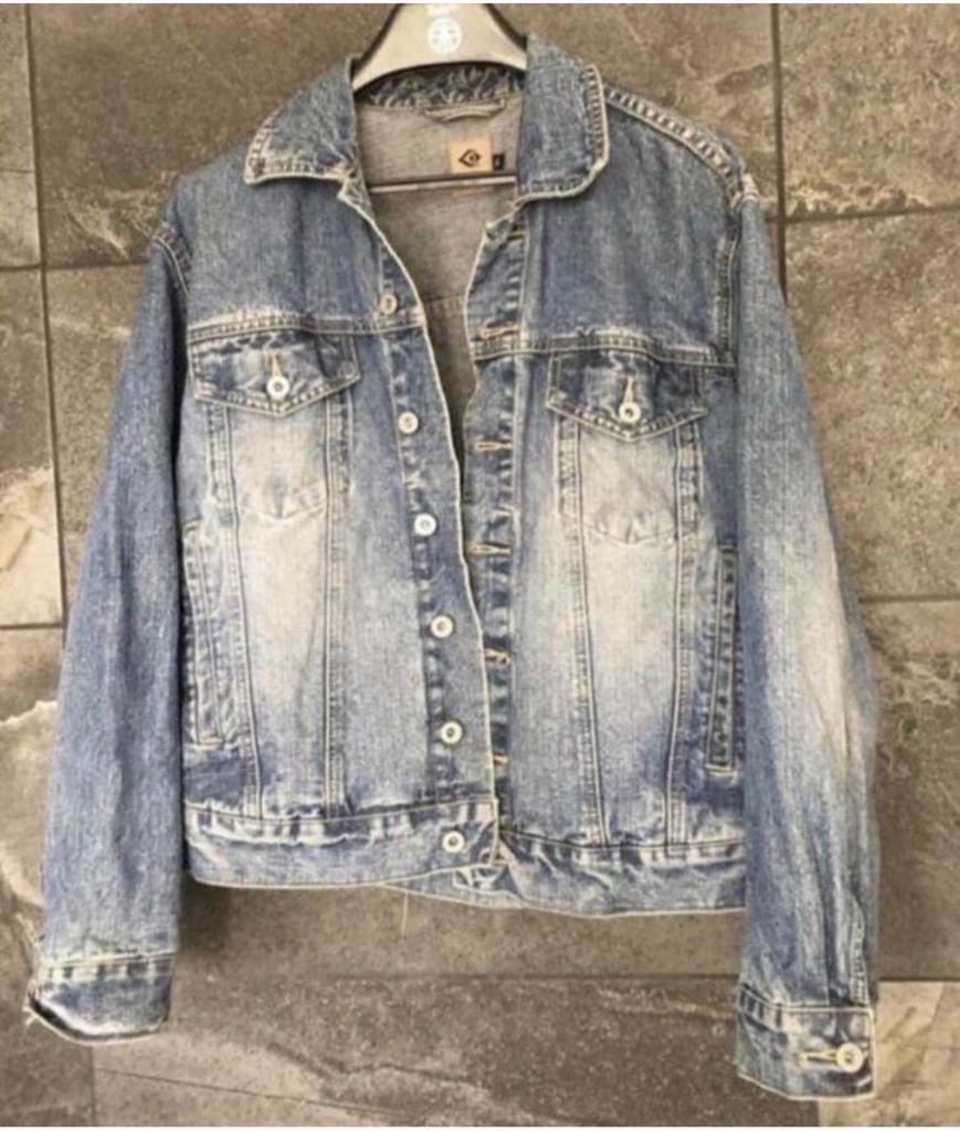 Stoere mooi Blue Image jeans spijkerjack spijkerjas heren, Ophalen of Verzenden, Zo goed als nieuw, Blauw, W33 - W34 (confectie 48/50)