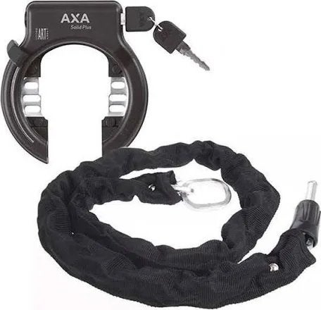 Axa slot met veiligheidsketting, Ophalen, Zo goed als nieuw, Ringslot