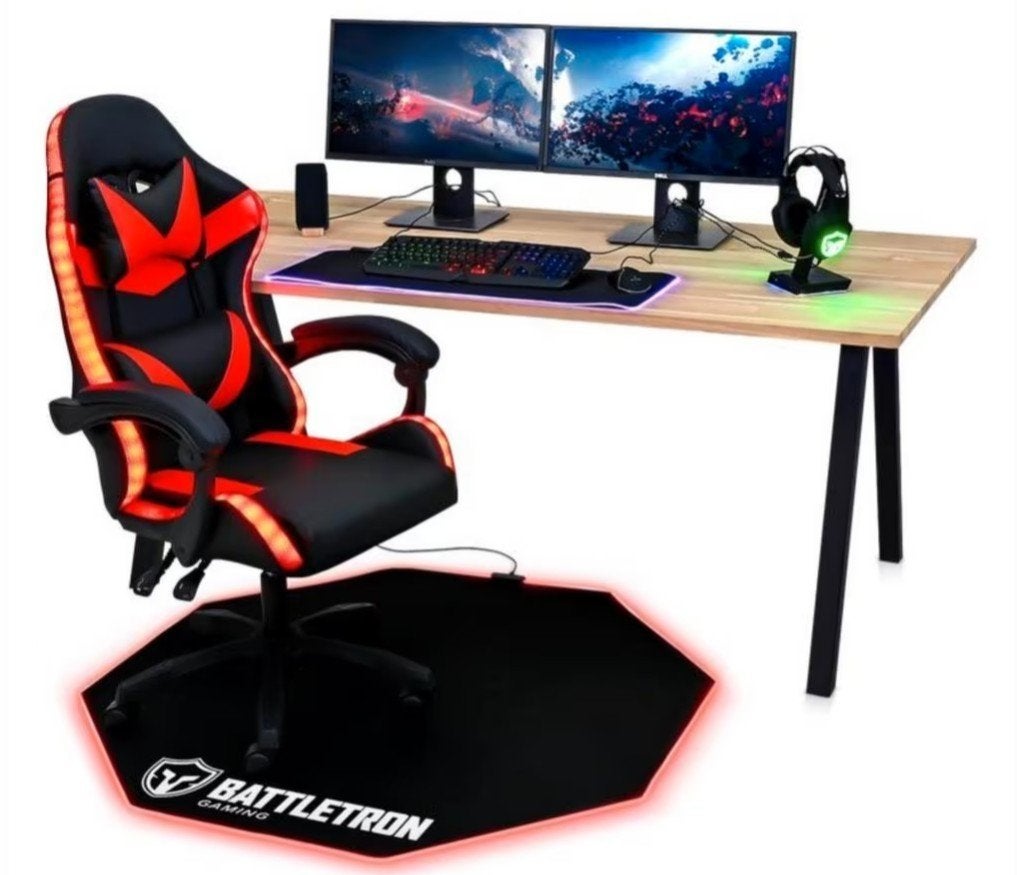 2x Battletron game- en muismat RGB, Computers en Software, Muismatten, Gebruikt, Ophalen of Verzenden