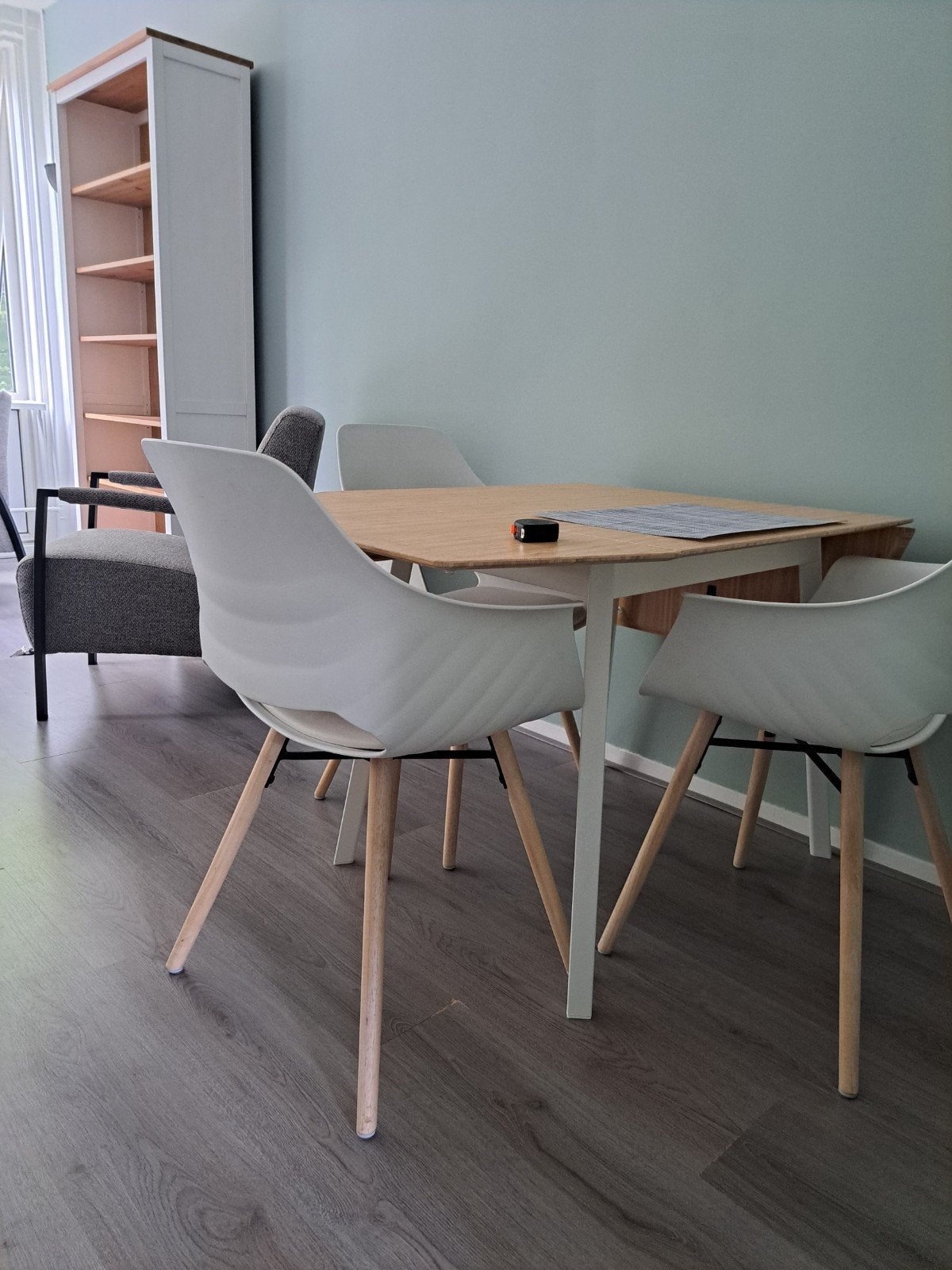 IKEA PS 2012 inklapbare tafel met 4 kuipstoeltjes, Huis en Inrichting, Tafels | Eettafels, Ophalen