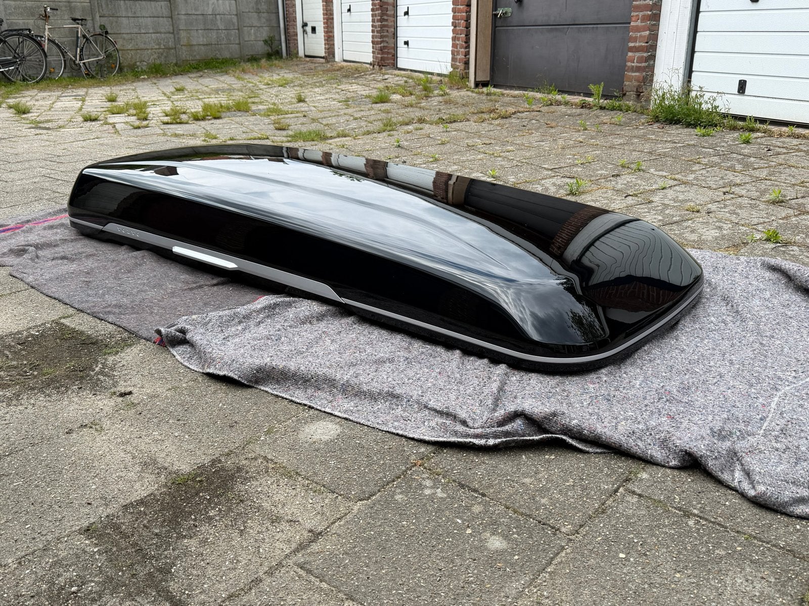Volvo Travel Premier 430 Glossy Black Dakkoffer Skibox, Ophalen, Zo goed als nieuw
