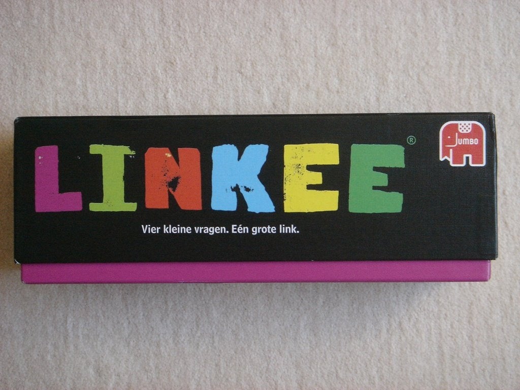 LEUK: LINKEE - Partyspel, Hobby en Vrije tijd, Gezelschapsspellen | Kaartspellen, Vijf spelers of meer, Ophalen of Verzenden, Gebruikt