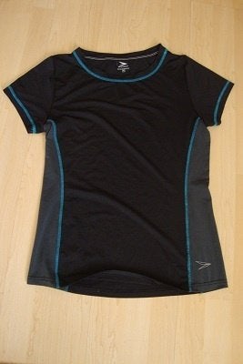 Zwart SPORT SHIRT met blauwe accenten Maat M, Ophalen of Verzenden, Zo goed als nieuw