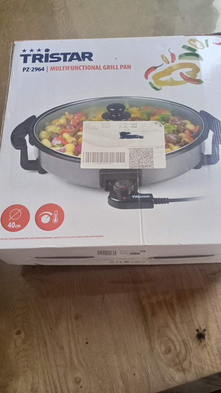 Tristar PZ-2964 Multifunctionele Grillpan - 40cm, Ophalen of Verzenden, Gebruikt