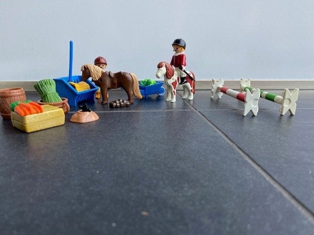 Playmobil Paarden en Stal Speelset, Ophalen of Verzenden, Gebruikt, Jongen of Meisje