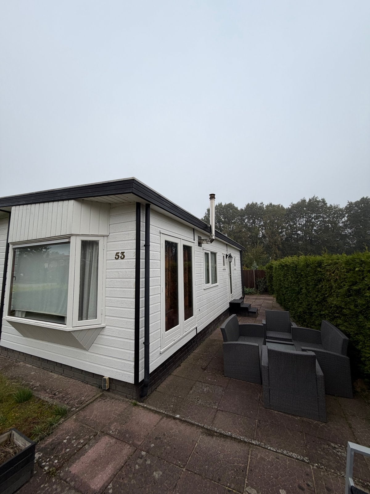 Chalet te koop op EIGEN GROND – Anloo, Drenthe, In bos, Recreatiepark, Chalet, Bungalow of Caravan, Eigenaar