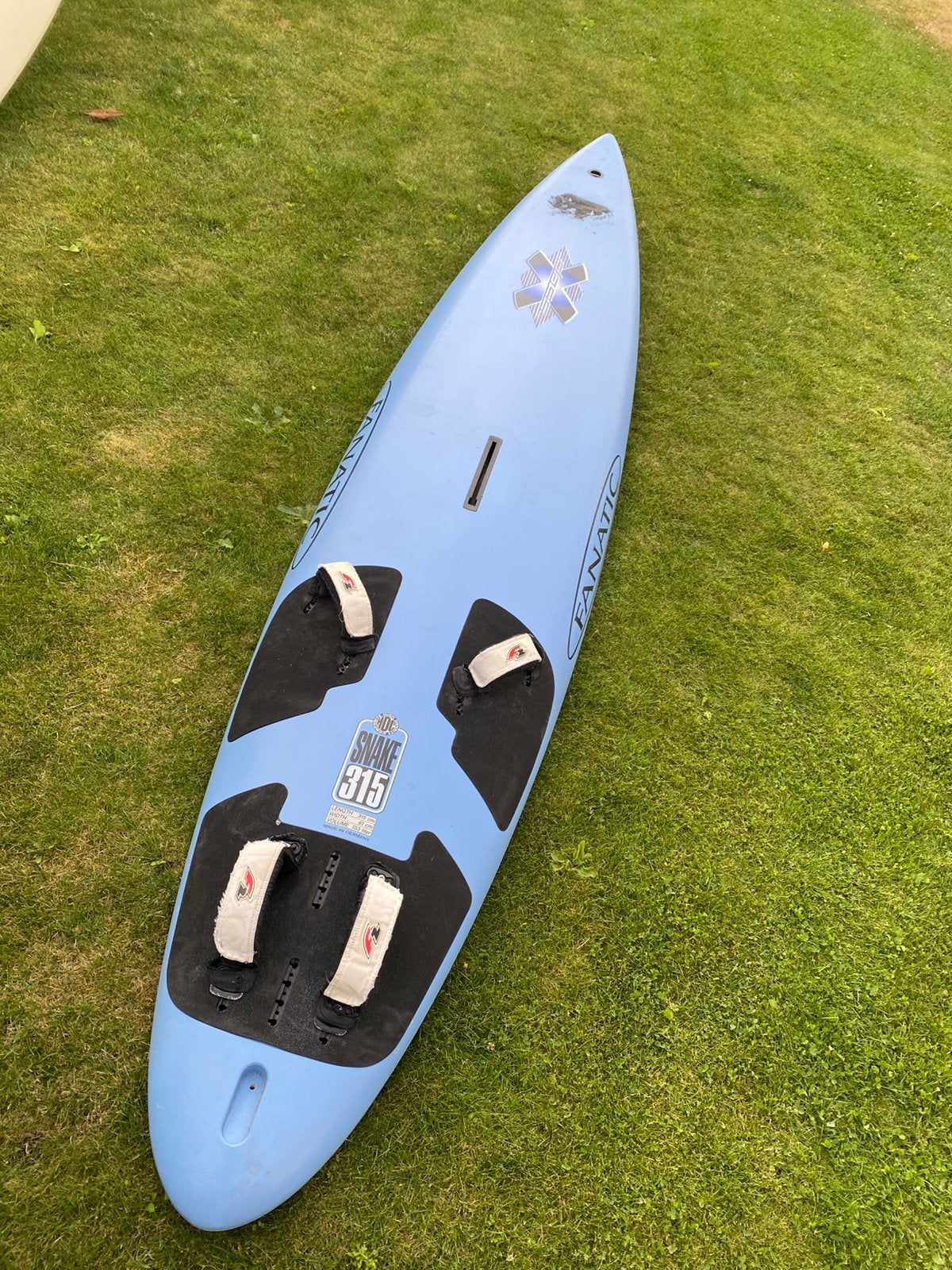 Surfset Surfplank Fanatic Snake 315 met tuig, Watersport en Boten, Windsurfen, Ophalen, Gebruikt, 5 tot 6.5 m², Fanatic