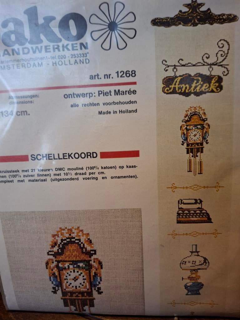 Schellekoord antiek, Ophalen of Verzenden, Nieuw, Borduurpakket